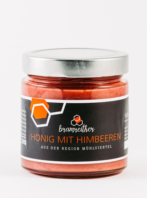 Bio Imkerei Bramreither - Mühlviertel - Honig mit Himbeeren 500g - Honigzubereitung